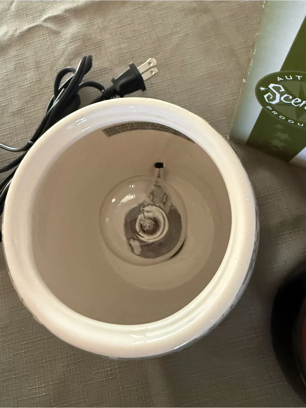 US Army Scentsy Full-Size Warmer Box with Olive Green and White Graphics